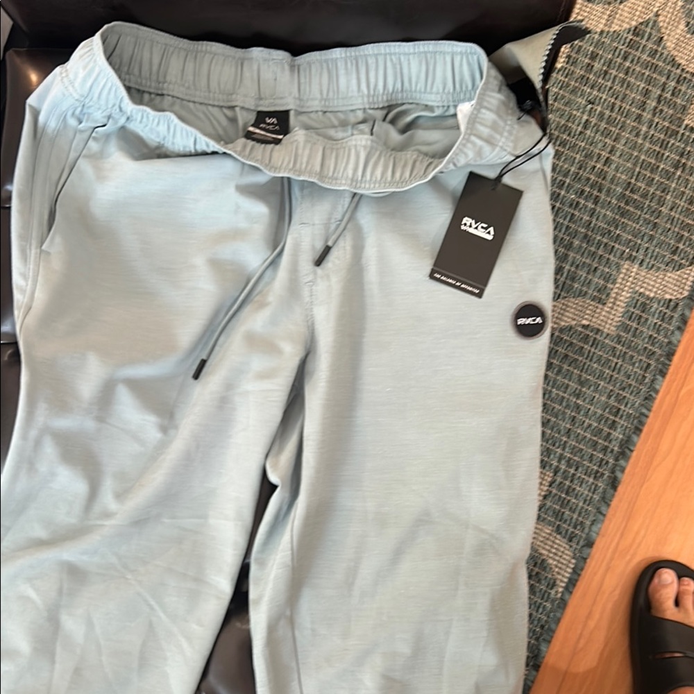 RVCA Men's Light Blue Joggers Medium NWT